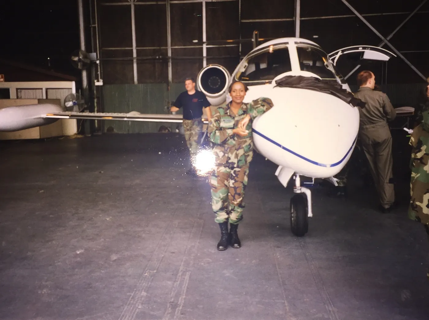 M.L. Goodlow, behind the scenes
