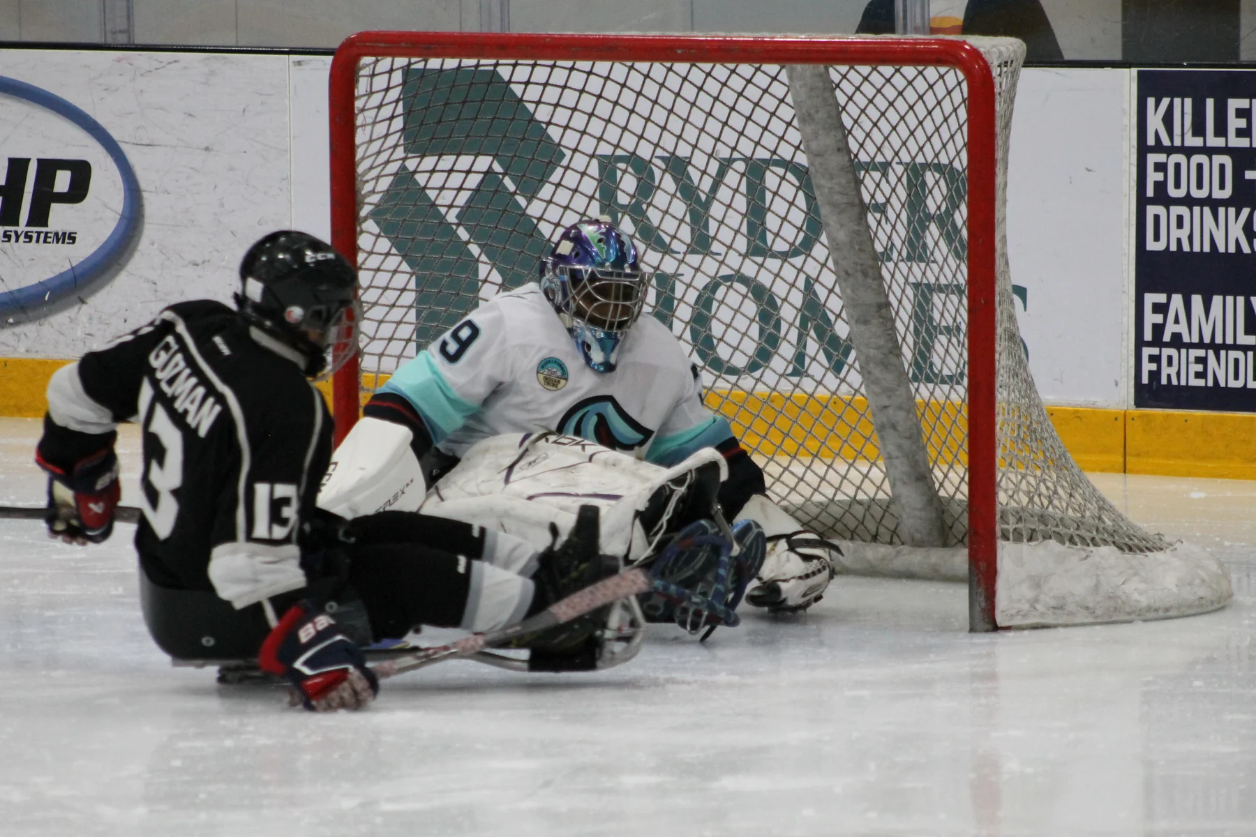 M.L. Goodlow smiling on the ice